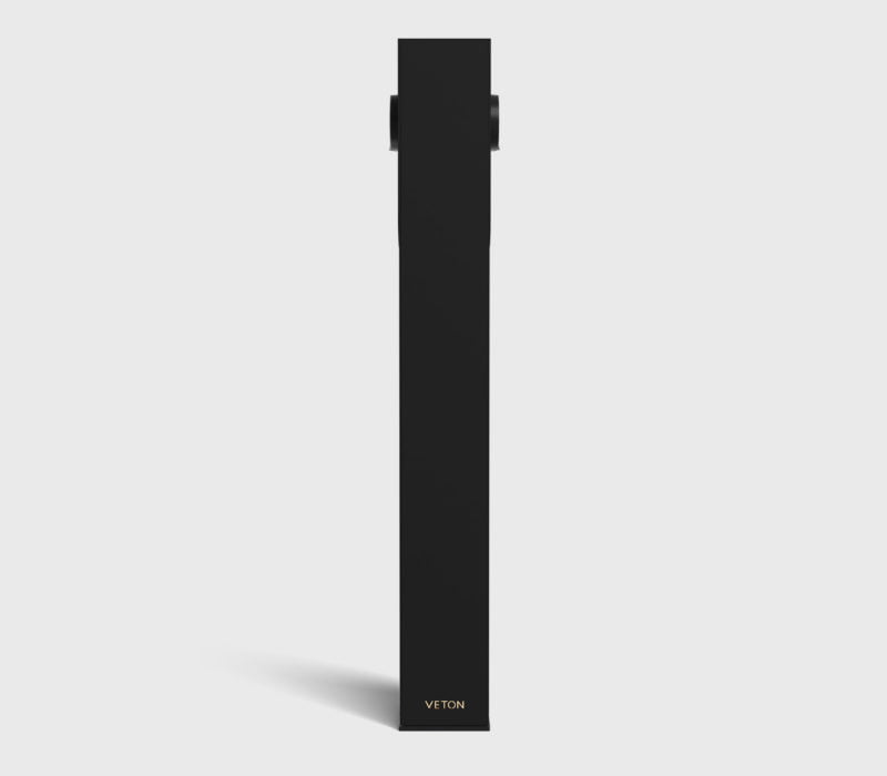 veton two socket black metal front