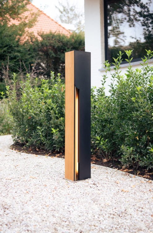 Veton ONE design EV charging station with teak front