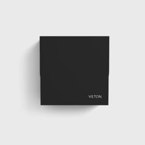 veton wallplus socket black metal front